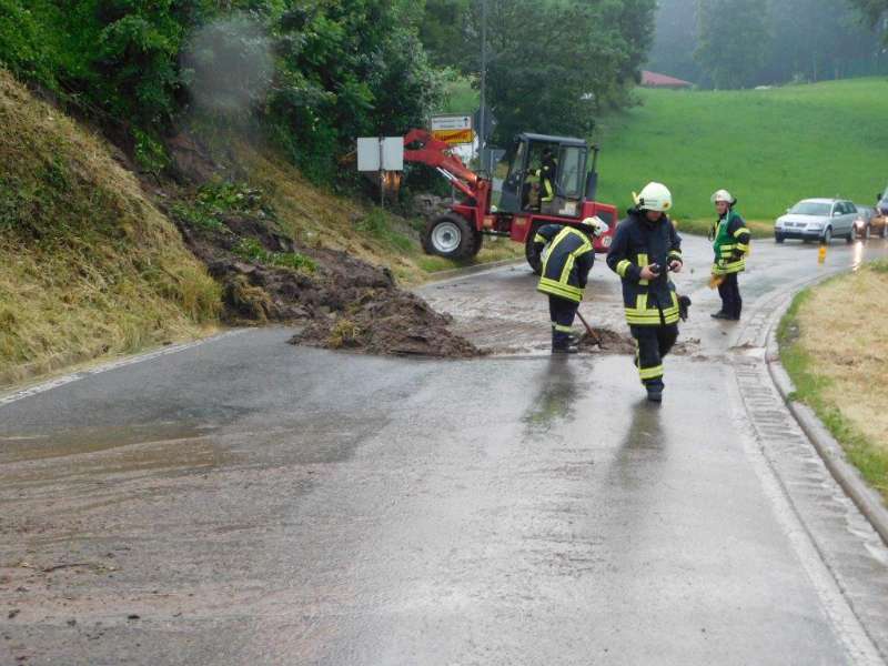 Unwettereinsatz der Feuerwehr Weinheim (Foto: Sven Weygoldt Feuerwehr Rippenweier)