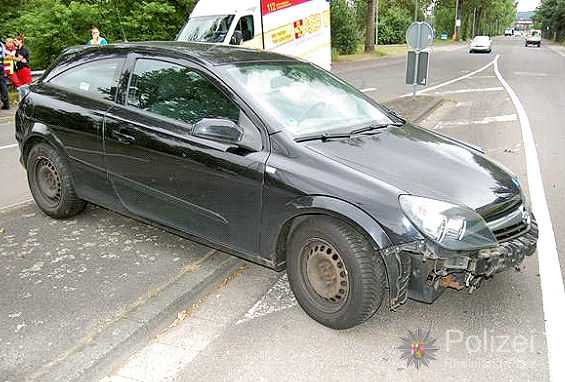 Mißachtung der Vorfahrt führte zu diesem Unfall