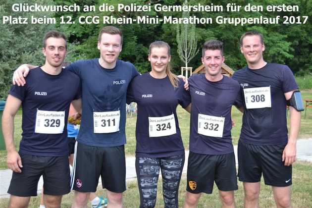 Glückwunsch an die Polizei Germersheim