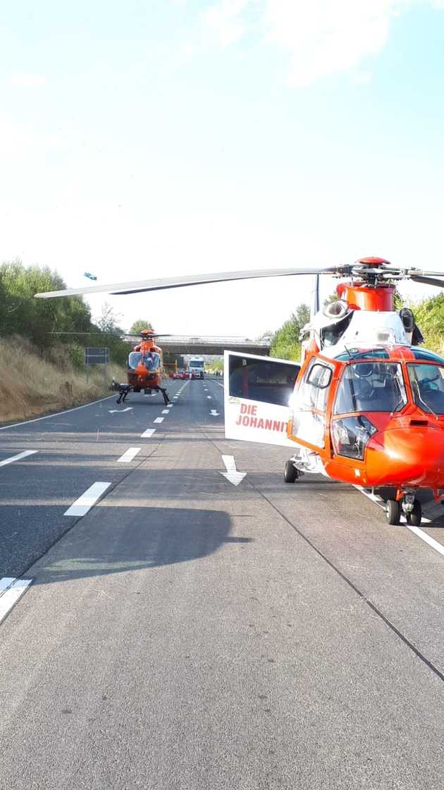 Hubschrauber mit technischem Defekt