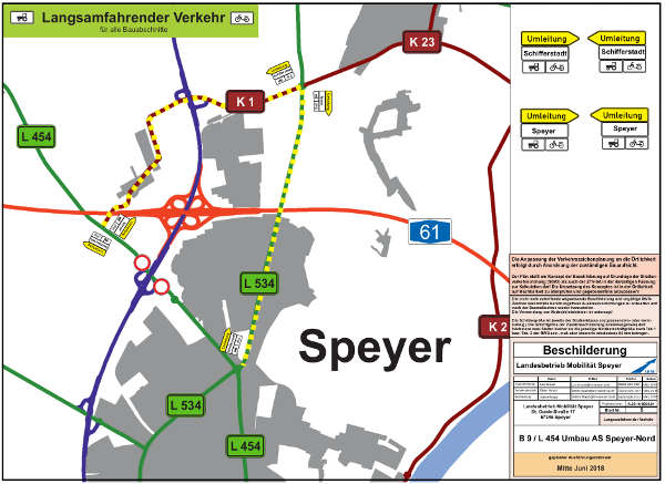 Plan "Langsamfahrender Verkehr" (Quelle: LBM Speyer)