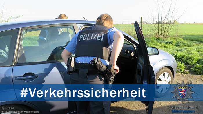 Symbolbild, Polizei, Kontrolle, Mittelhessen, Fahrtüchtigkeit, Sicherheit © Polizei Mittelhessen