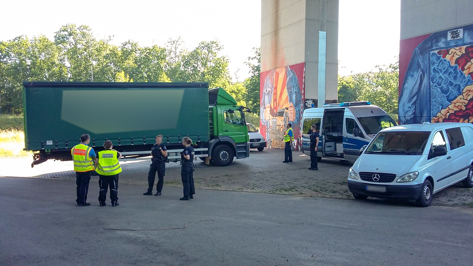 Kontrollen in der Frankfurter Straße 2