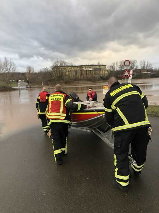 Freiwillige Feuerwehr Bad Kreuznach im Hochwassereinsatz