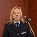 Polizeirätin Katja Weickert wurde im Saalbau in ihr Amt zur Leiterin der Polizeiinspektion Neustadt eingeführt.