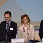 Diskutierten im Podium in Eisenberg: Bildungsministerin Vera Reiß, Prof. Henning Kehr, Handwerkspräsidentin Brigitte Mannert und General Dynamics Geschäftsführer Christian Kauth