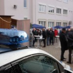 Im Innenhof der Polizeiinspektion veranstaltete die Polizeiinspektion Frankenthal den 1. Präventions-Weihnachtsmarkt