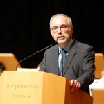 Wolfgang Müller (Hauptamtsleiter Stadt Bruchsal) bei der Ansprache