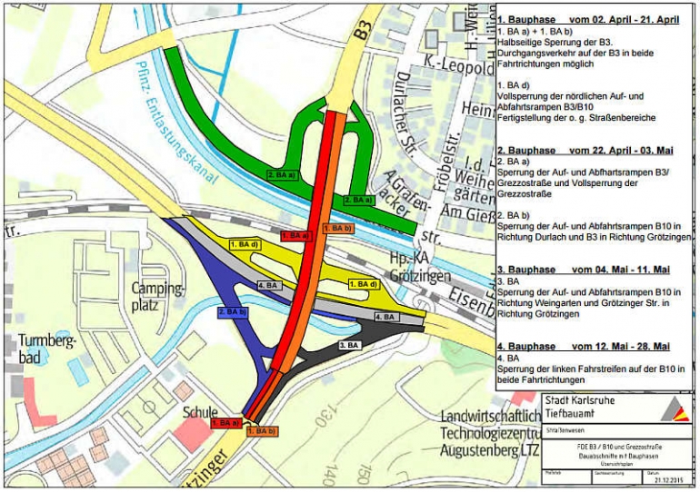 Bauphasen Der Verkehrsknoten-Sanierung (B3/B10) Aktualisiert ...