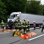 BAB3 Wiesbaden Medenbach VU EinsatzFw Feuerwehr LKW