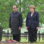 Bundeskanzlerin Angela Merkel Französische Präsident François Hollande Opfer Schlacht um Verdun Consenvoye