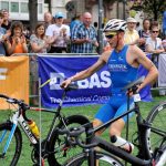 Florian Angert beim Wechsel beim BASF Triathlon Cup Rhein Neckar 2016 in Heidelberg. (Foto: www.rhein-neckar-picture.de)