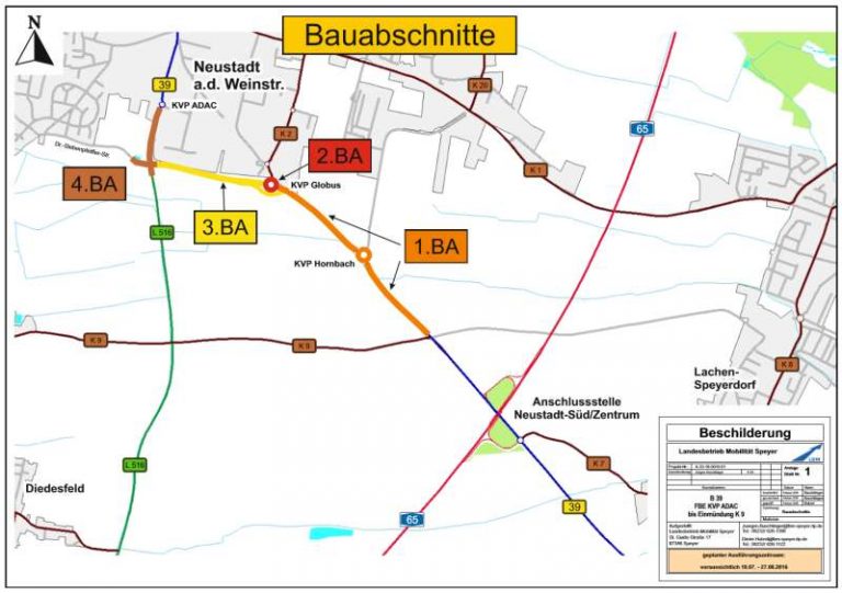 B39: Fahrbahnerneuerung Zwischen ADAC-Kreisel Und Einmündung K9 ...