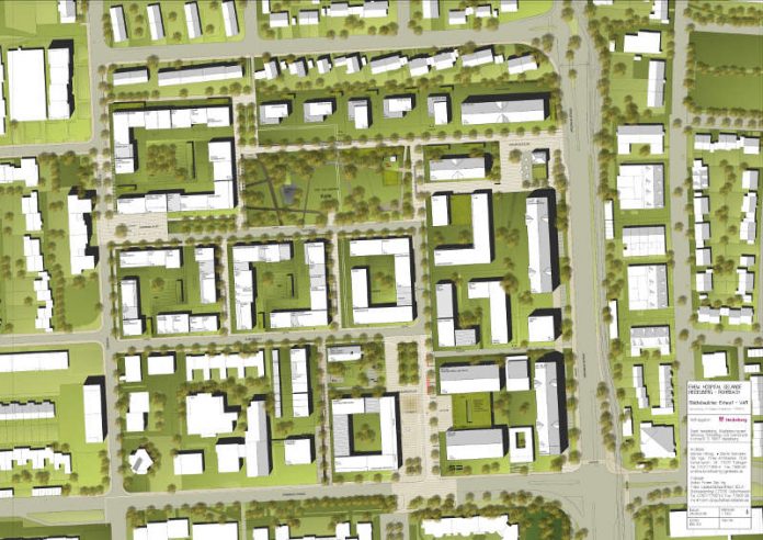 Der aktuelle Stand des Rahmenplans für die Konversionsfläche US Hospital (Grafik: Hähnig-Gemmecke/Fromm)