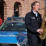 Auftritt der 'Men in Blue' (Foto: Stephan Dinges)