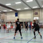 In der Sporthalle des Schulzentrums Ost in Landau wurde gebaggert, gepritscht und geblockt: Die Abteilung Volleyball des Turnvereins 1861 im ASV Landau richtete das Länderspiel Deutschland gegen Frankreich der U18-Junioren aus. (Foto: Stadt Landau in der Pfalz)