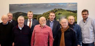 Heinz Hebling (zweiter von links) wurde als Geschäftsführer abgelöst. Thomas Herborn (rechts) ist sein Nachfolger.