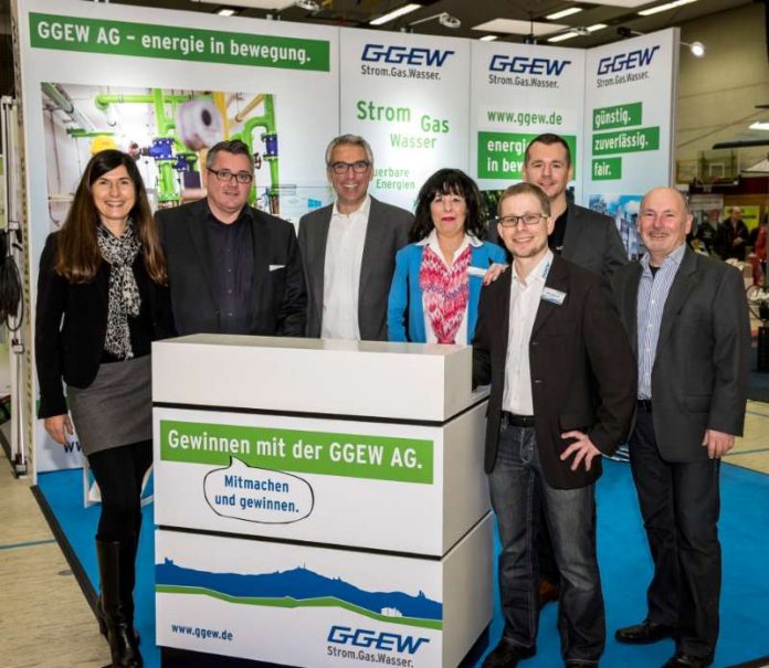 Der GGEW-Messestand auf der Energie- & Baumesse 2016 (Foto: GGEW AG/Marc Fippel Fotografie)