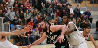 Mit 24 Rebounds nicht zu stoppen: Center Denis Vrsaljko (Foto: KIT SC GEQUOS/Denny Möller)