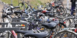 Abgestellte Fahrräder an der Uni: Die Situation von Fahrradfahrerinnen und Fahrradfahrern in Landau soll weiter verbessert werden. Stadtverwaltung, Stadtmarketing und Büro für Tourismus wollen dazu gemeinsam und abgestimmt ein Maßnahmenbündel umsetzen. (Foto: Stadt Landau in der Pfalz)