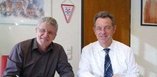 v.l.: Gernot Jakobi, Christian Schönung (Foto: Stadt Lorsch)