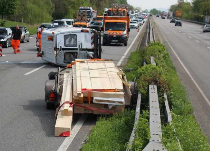 Unfallstelle A650 Fahrtrichtung Bad Dürkheim