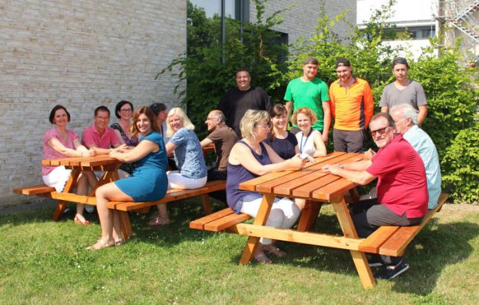 Vorstellungen der Sitzgarnituren, hier in Weinheim (Foto: Landratsamt Rhein-Neckar-Kreis)