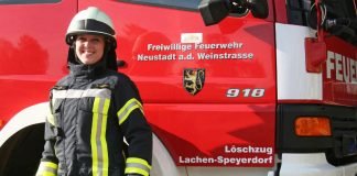 Feuerwehrfrau Anastasia Kronauer (Foto: Anke Luipold)