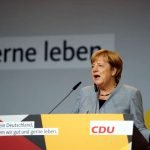 Angela Merkel bei ihrer Wahlkampfrede in Neustadt an der Weinstraße (Foto: Holger Knecht)