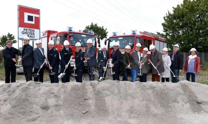 Spatenstich für die Generalsanierung und Erweiterung der Feuerwache Nord (Quelle: Stadt Mannheim, Bild: Thomas Tröster)