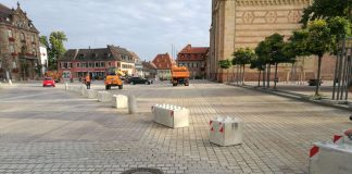 Poller am Speyerer Dom (Foto: Stadtverwaltung Speyer)