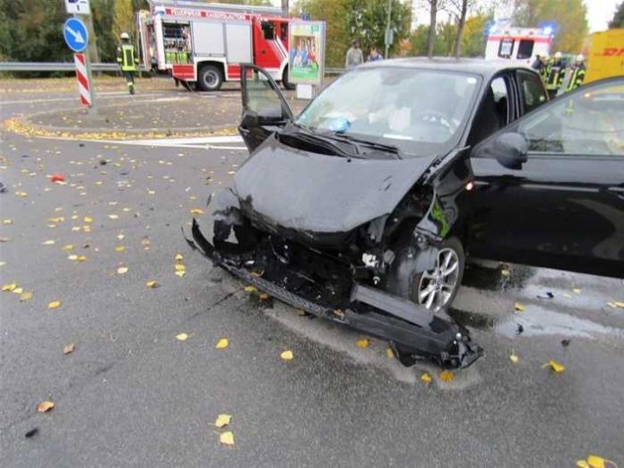 Mißachtung der Vorfahrt führte zu diesem Unfall