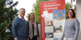 Bürgermeister Rainer Burelbach, Susanne Straub (Stadtverwaltung, Leiterin Bereich Soziales) und Petra Vettel (Leitung / Organisation Adaptionseinrichtung „An der Bergstraße“) (Foto: Stadt Heppenheim)