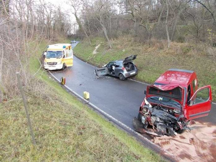 Übersicht Verkehrsunfallstelle