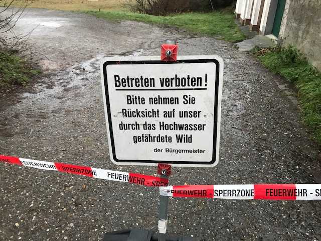 Die Bevölkerung wird gebeten die Rückzugsbereiche der Tiere zu respektieren