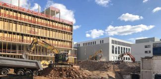 Abriss der Alten Med (Foto: Klinikum Darmstadt)