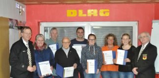 Ehrung bei der Mitgliederversammlung (Foto: DLRG Bad Kreuznach)