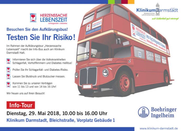 Besuchen Sie den Aufklärungsbus! (Quelle: Boehringer Ingelheim)