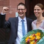 Manuel Just mit seiner Frau Stefanie (Foto: Stadtverwaltung Weinheim)