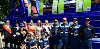 Gruppenbild beim Rheinland-Pfalz-Tag 2018 (Foto: Kreisverwaltung Germersheim)