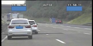 Extrem geringer Sicherheitsabstand bei über 150 km/h