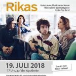 Mannheim: Gute-Laune-Musik unter freiem Himmel mit der Stuttgarter Band RIKAS am 19. Juli 2018