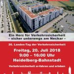 Heidelberg: Landestag der Verkehrssicherheit 2018 am 20. Juli