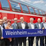 Der Bahnhof in Weinheim wurde nach dem barrierefreien Ausbau offiziell eingeweiht (Foto: VRN/Höller)