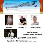 Frankeneck: „Angelos Schlager-Show“ am 18. August 2018