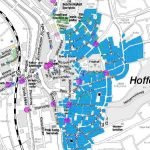 Blau eingefärbte Fläche stellt den FTTC-Ausbau Hoffenheim-Ost dar (Quelle: Stadt Sinsheim)