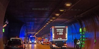 Übungsszenario war ein Busunglück im Tunnel (Foto: Klaus Eppele)