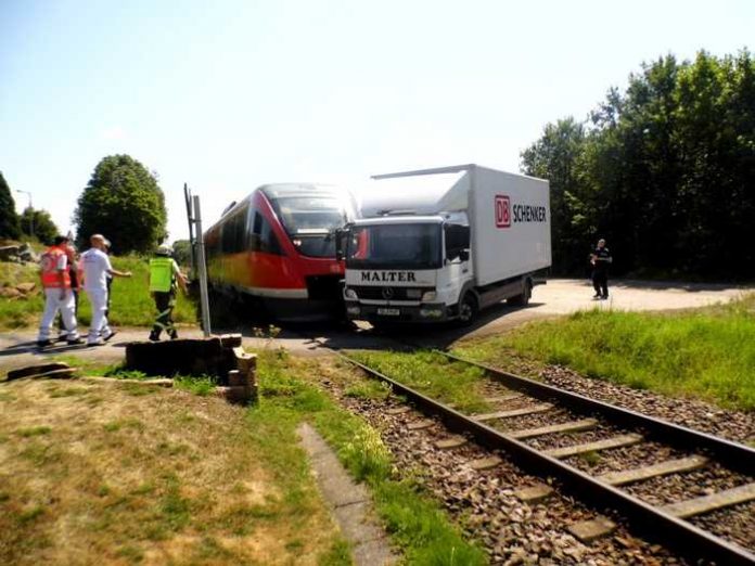 Übersichtsaufnahme der Unfallstelle