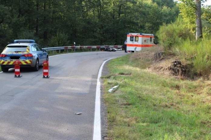 Hier verstarb der Motorradfahrer