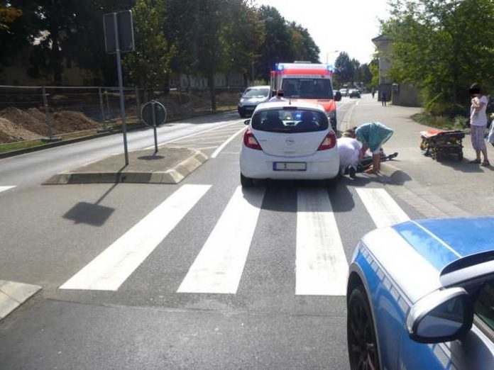 Unfallstelle Fußgängerüberweg Willy-Brandt-Ring